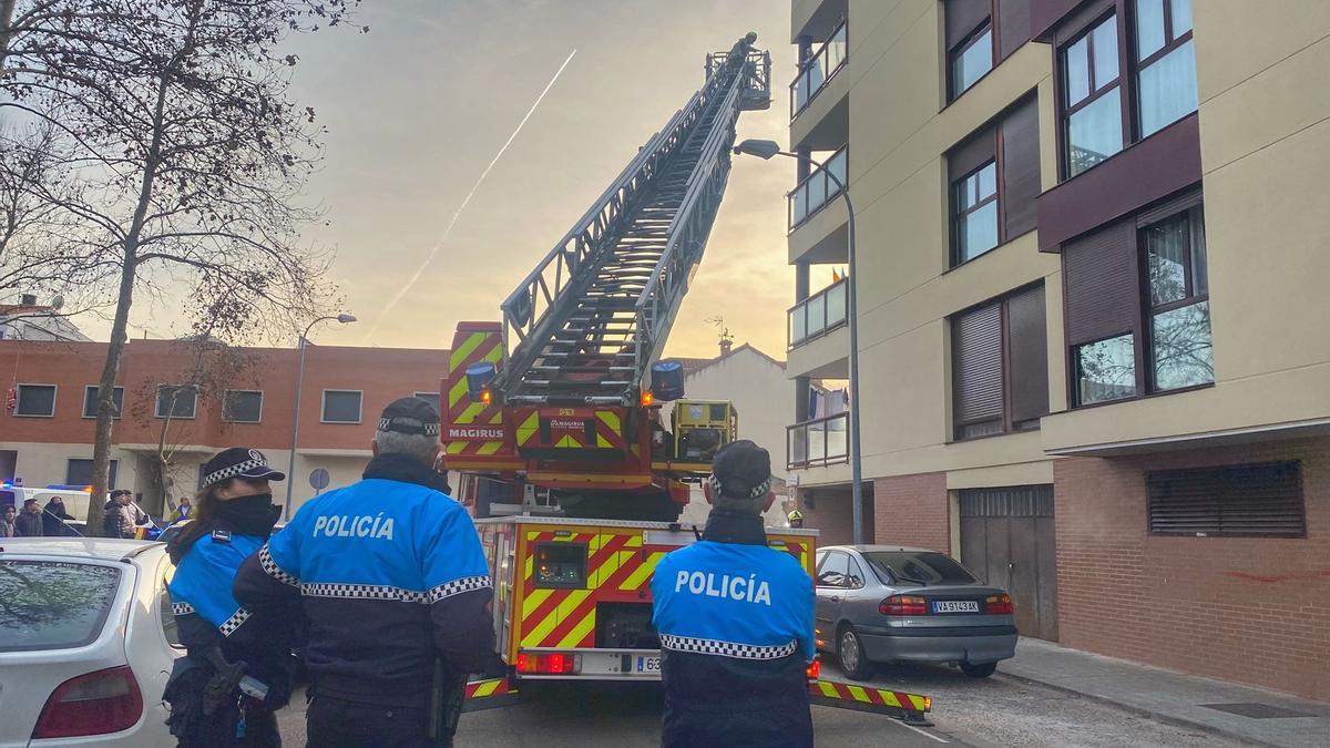 Incendio en en piso en Zamora.