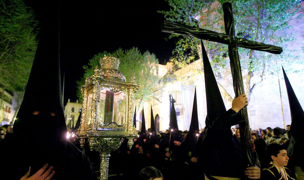 El Calvario durante la Madrugá de Sevilla.