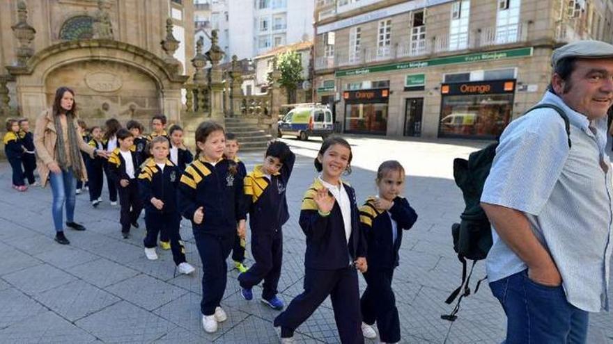 Alumnos del CEIP Doroteas, por el &quot;roteiro dos Bolechas&quot;