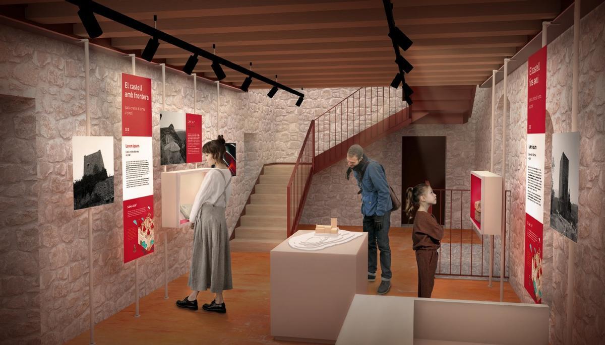 Simulació de la museïtzació de la casa de l'ermità