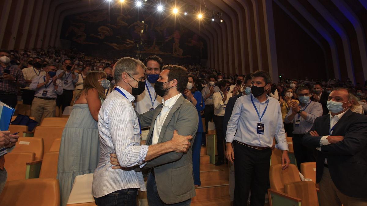 Las imágenes del congreso regional del PP celebrado en el Palau de Les Arts Reina Sofía