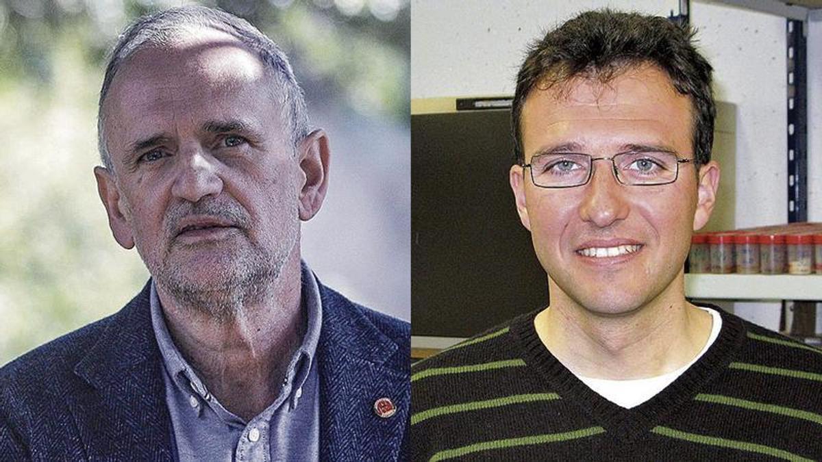 Jaume Carot, actual rector de la UIB y Joan Estrany, aspirante al puesto.