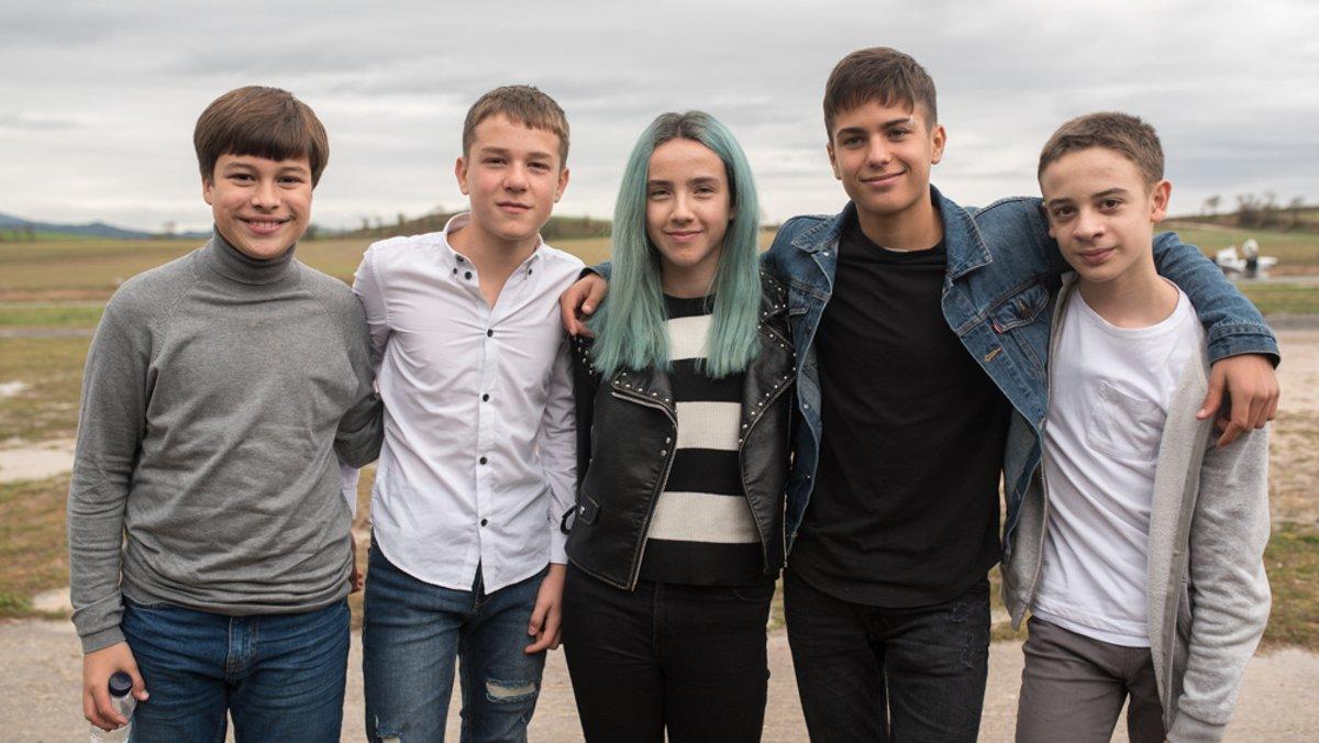 Los protagonistas de ’Los espabilados’: Aitor Valadés, Marco Sanz, Sara Manzano, Álvaro Requena y Héctor Pérez. Los protagonistas de ’Los espabilados’: Aitor Valadés, Marco Sanz, Sara Manzano, Álvaro Requena y Héctor Pérez.