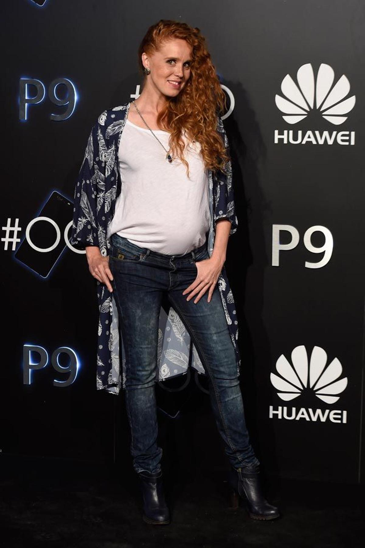 María Castro, en la fiesta de presentación del Huawei P9 en Madrid