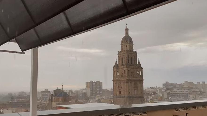 Lluvia en Murcia.