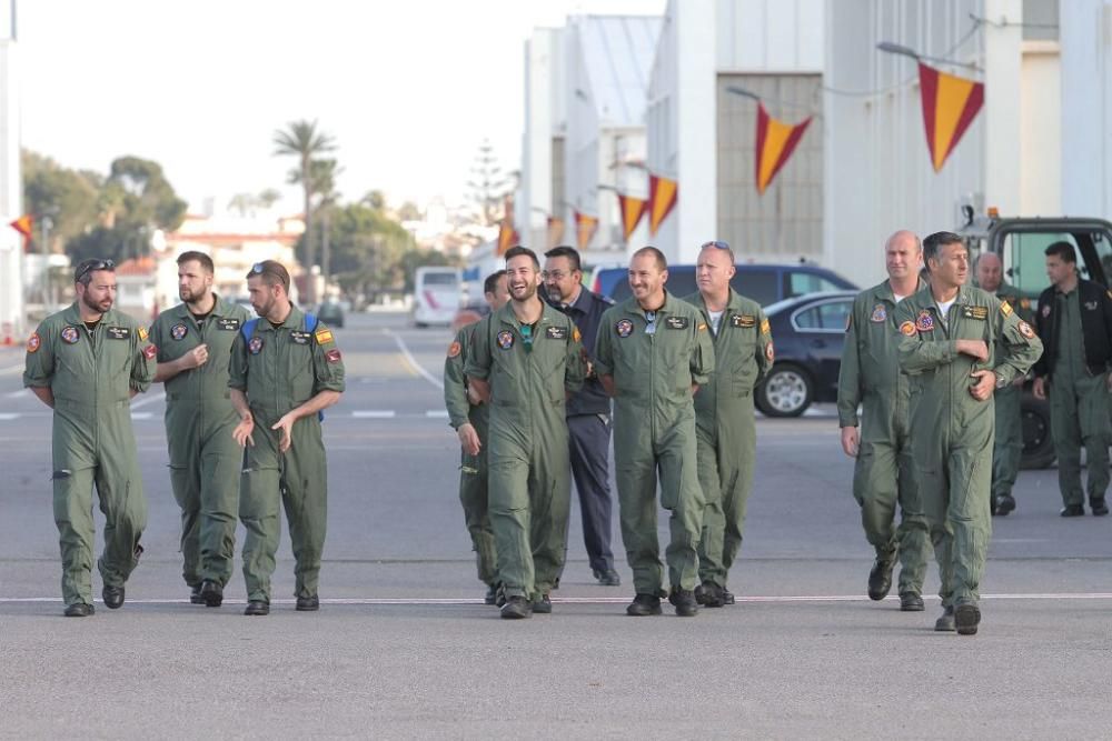 Presentación de la nueva temporada de las patrullas acrobáticas del Ejército del Aire en San Javier