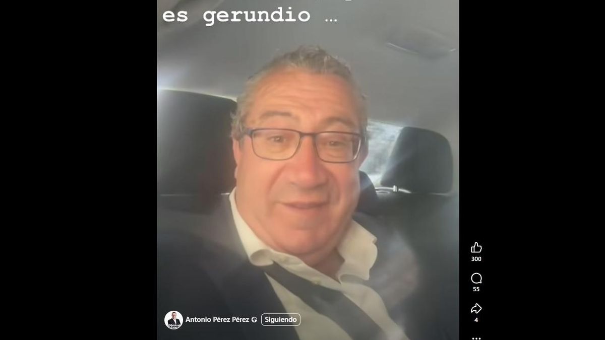 Captura del vídeo de Toni Pérez desde Madrid.