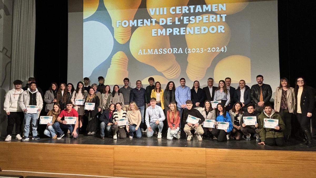 Almassora reconoce, junto al CEEI y UBE, el talento y emprendimiento de sus estudiantes.