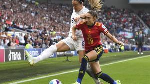 Lucy Bronze en el partido de cuartos de final de la Eurocopa frente a España