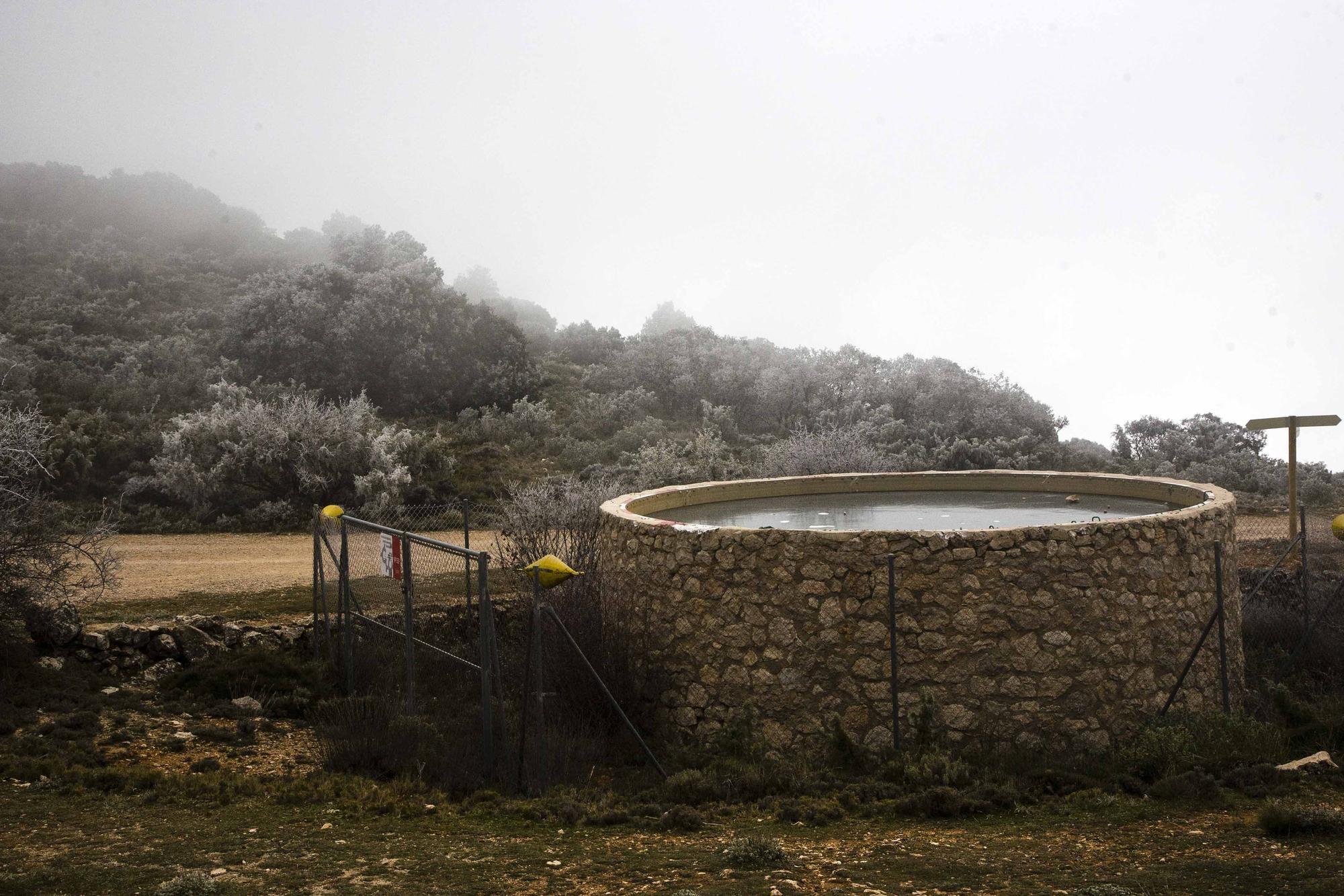 Altas temperatura y nieve en la Font Roja