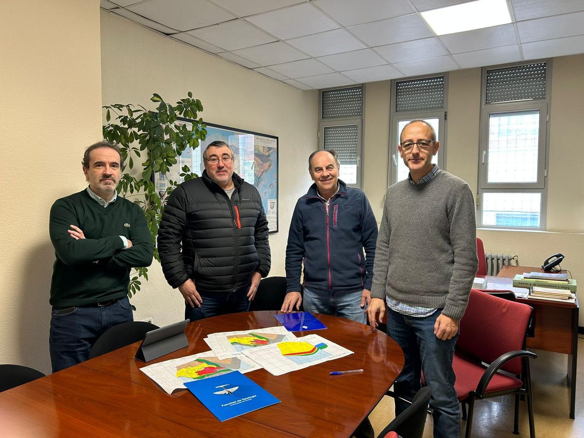 Por la izquierda, Luis Pando, Álvaro Rubio, Daniel Arias y Carlos López