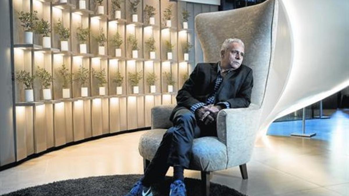 Hanif Kureishi, en su visita a Barcelona, el  pasado miércoles