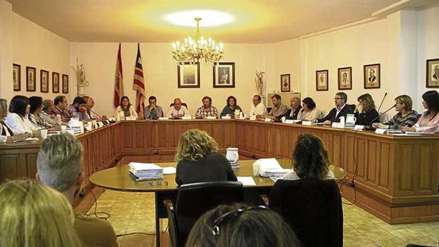 Imagen del último pleno celebrado el pasado martes en el Ayuntamiento de Marratxí.