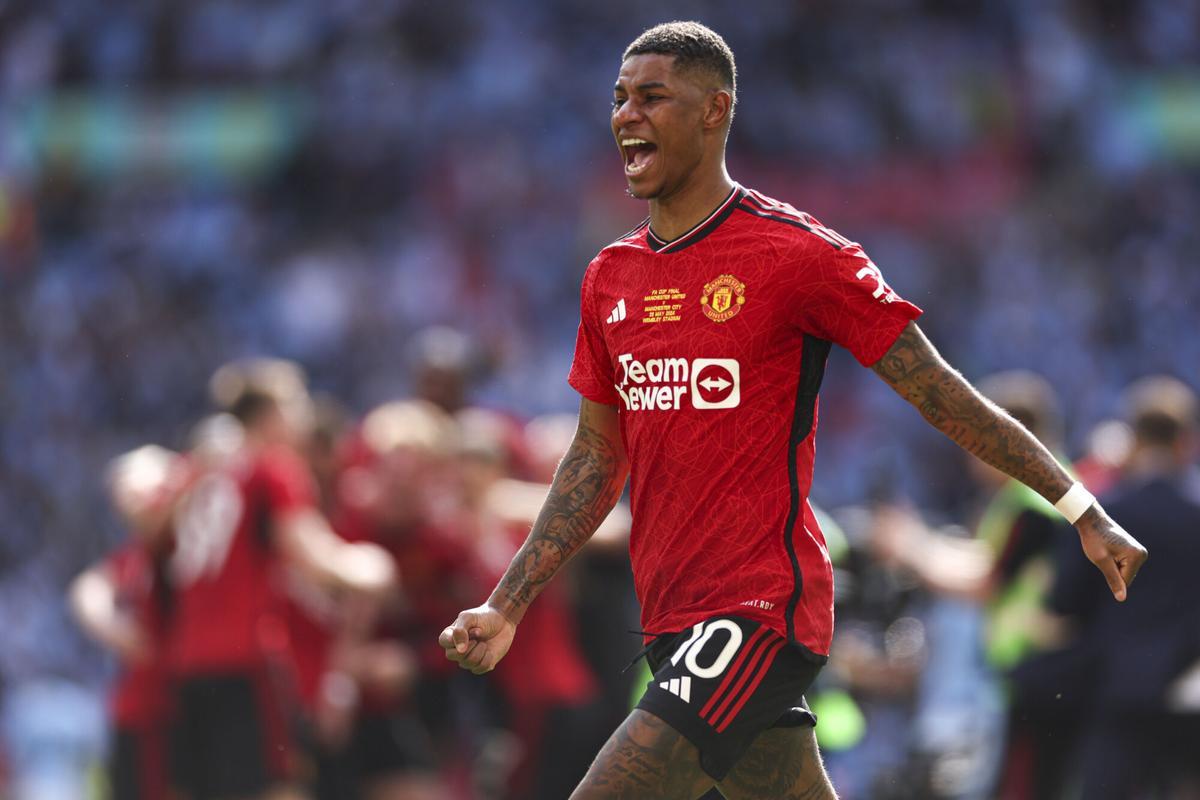 Marcus Rashford, con el Manchester United