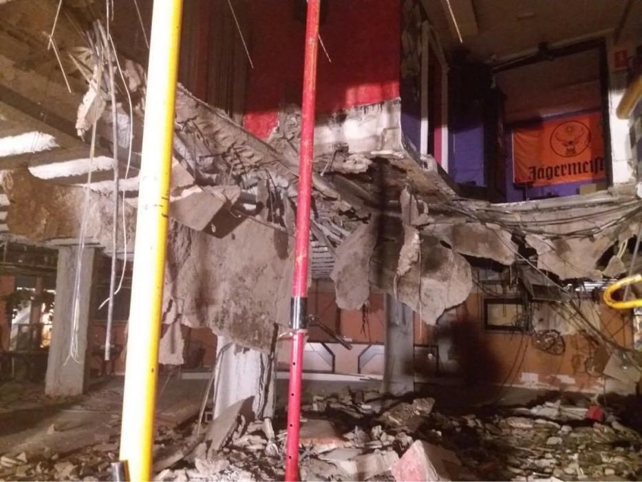 Hundimiento del suelo de una discoteca en Tenerife