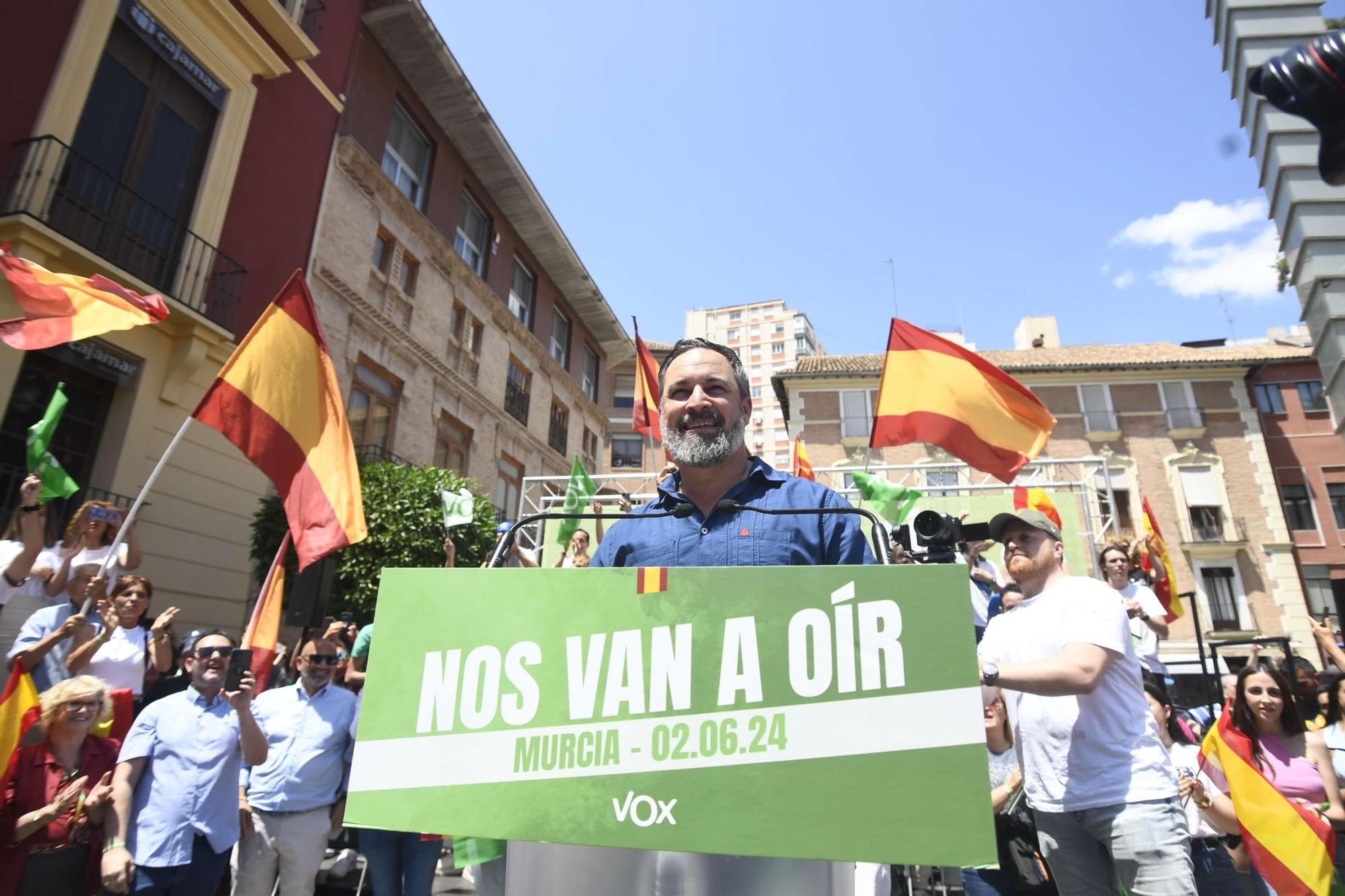 Acto de Santiago Abascal y Jorge Buxadé en Murcia