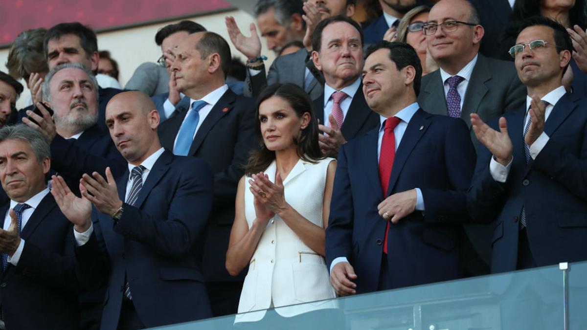 Letizia Ortiz en la final de la Copa de la Reina en Granada