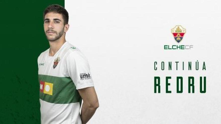 Redru sigue una temporada más en el Elche