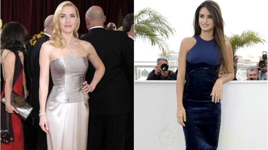 Kate Winslet y Penélope Cruz usan estos vestidos.