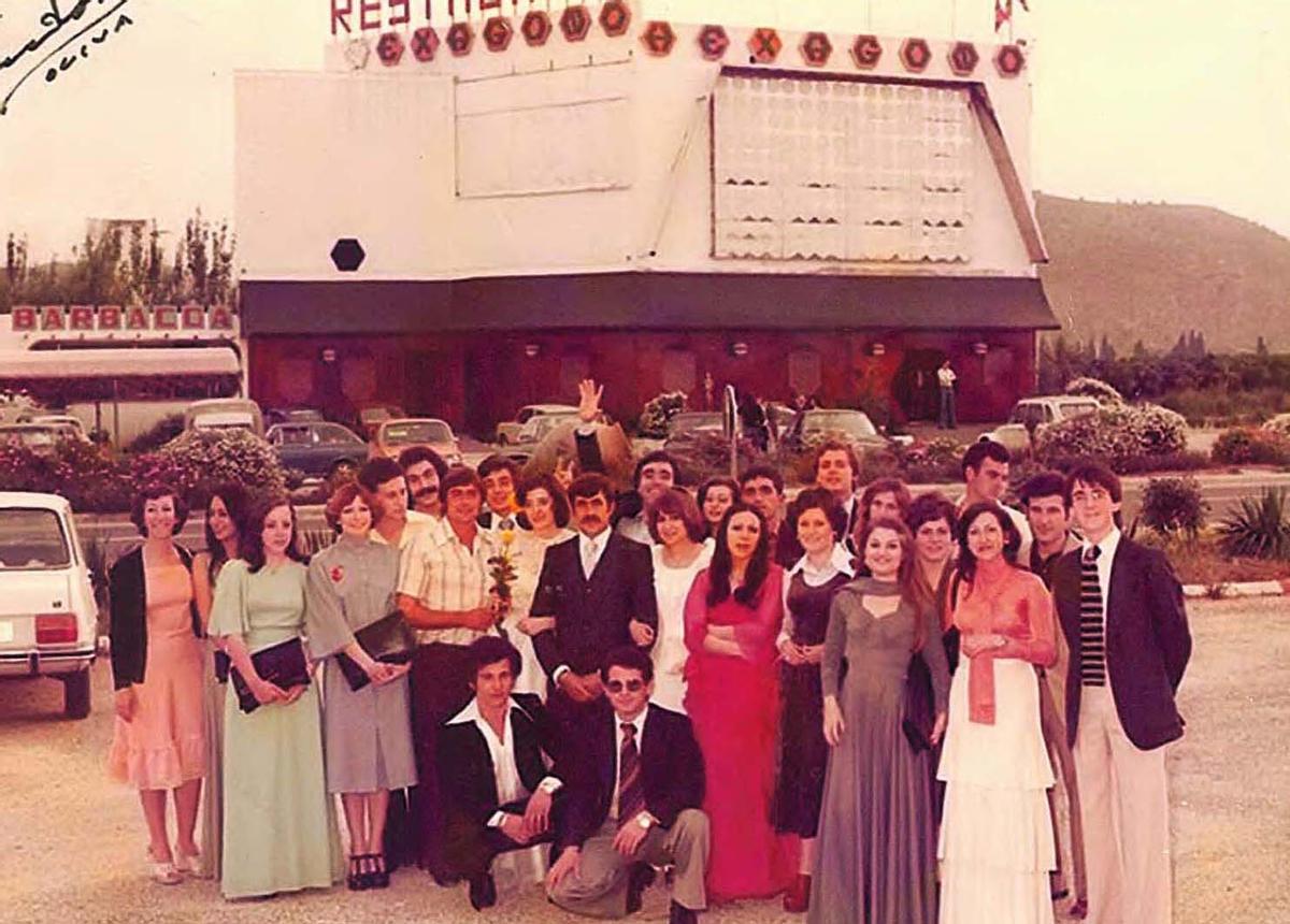 Discoteca Hexágono, en Oliva, años 70.