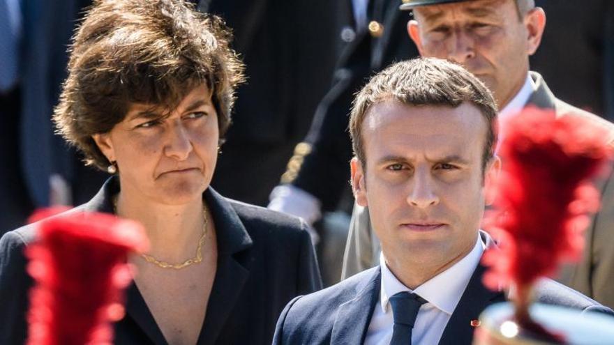 Sylvie Goulard, con Emmanuel Macron.