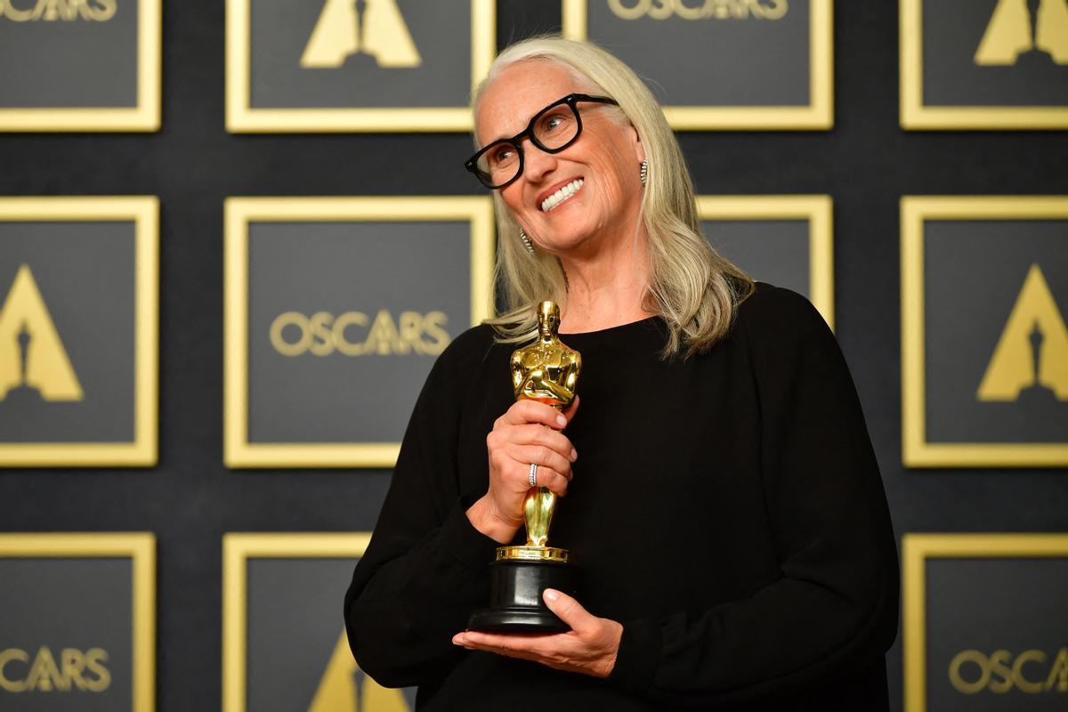 Jane Campion, ganadora de la mejor dirección por ’El poder del perro’.