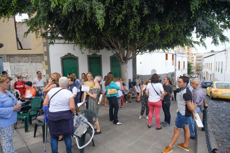 05-07-18. LAS PALMAS DE GRAN CANARIA. Colectivos de El Risco (Risco de San Nicolás, San Bernardo y San Lázaro) se congregarán con el objeto de anunciar a la opinión pública su posición respecto las actuaciones que el Ayuntamiento de Las Palmas de Gran Canaria está promoviendo en el barrio. FOTO: JOSÉ CARLOS GUERRA.  | 05/07/2018 | Fotógrafo: José Carlos Guerra