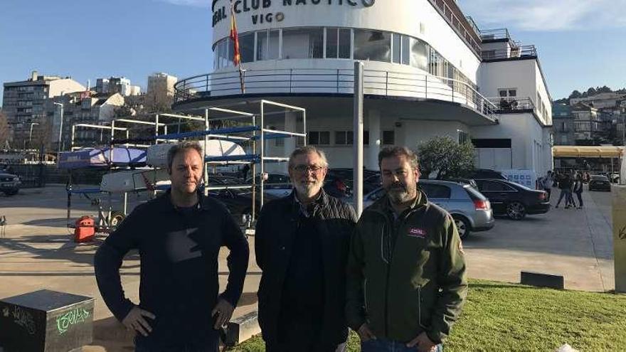 Jorge Pérez Canal, Justo González Ballesta y Luis Pérez Canal.