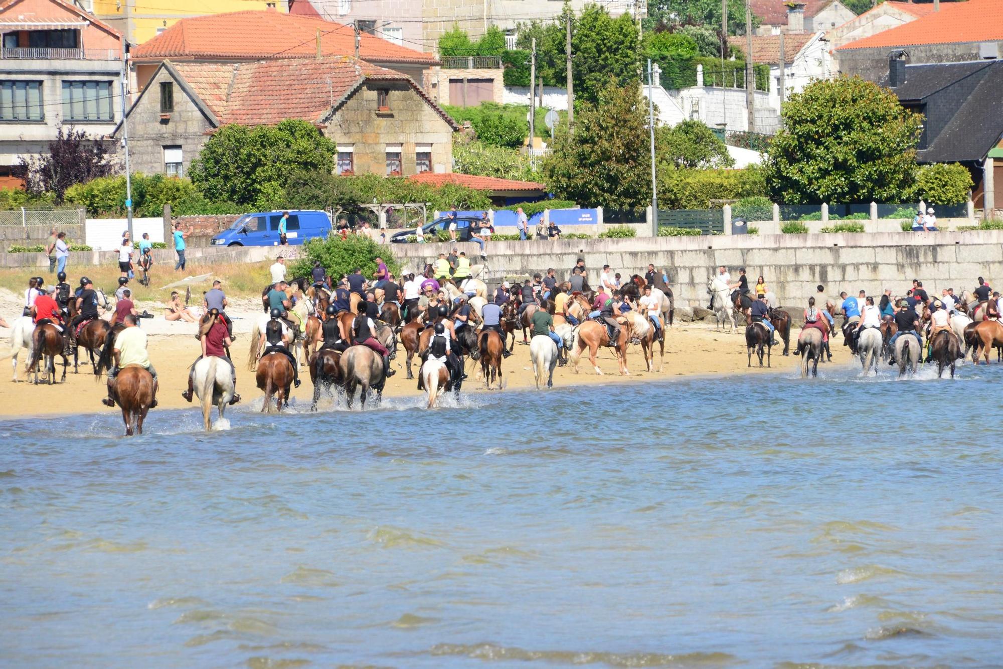 Una espectacular jornada a caballo por Moaña (I)