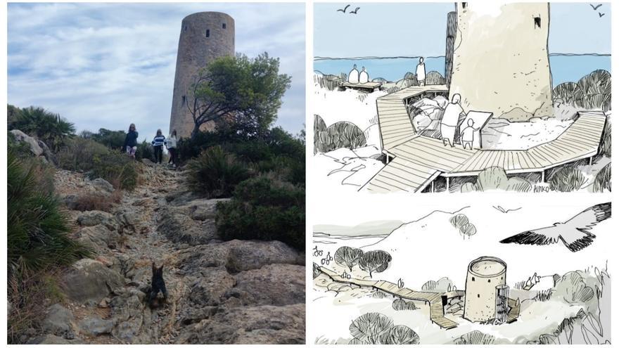 Orpesa instalará una pasarela para hacer accesible una histórica torre junto a la Vía Verde