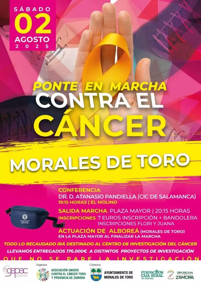 UCCTA organiza en Morales de Toro la jornada "Ponte en marcha contra el cáncer"