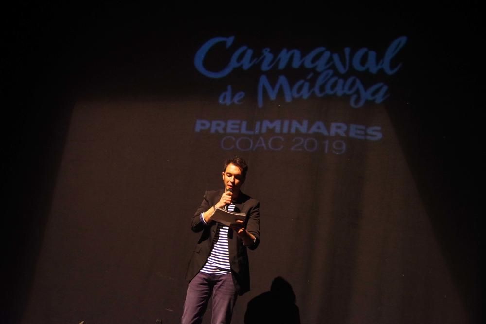 Las imágenes de la séptima sesión del Concurso Oficial de Agrupaciones de Canto del Carnaval de Málaga