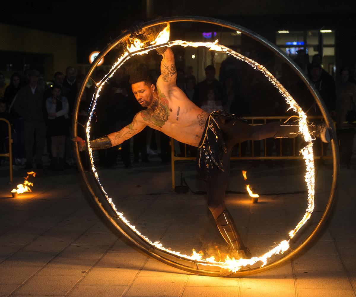 Uno de los espectáculos que el público ha podido presenciar en Almussafes en años anteriores.