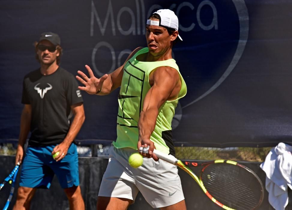 Rafa Nadal prepara Wimbledon en Mallorca