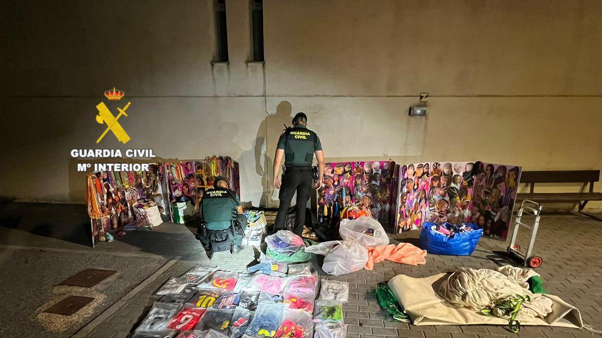 Material intervenido en Orpesa y Peñíscola