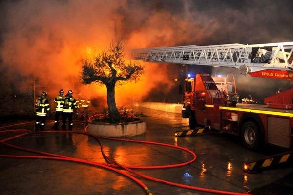 El foc vist desde la banda francesa