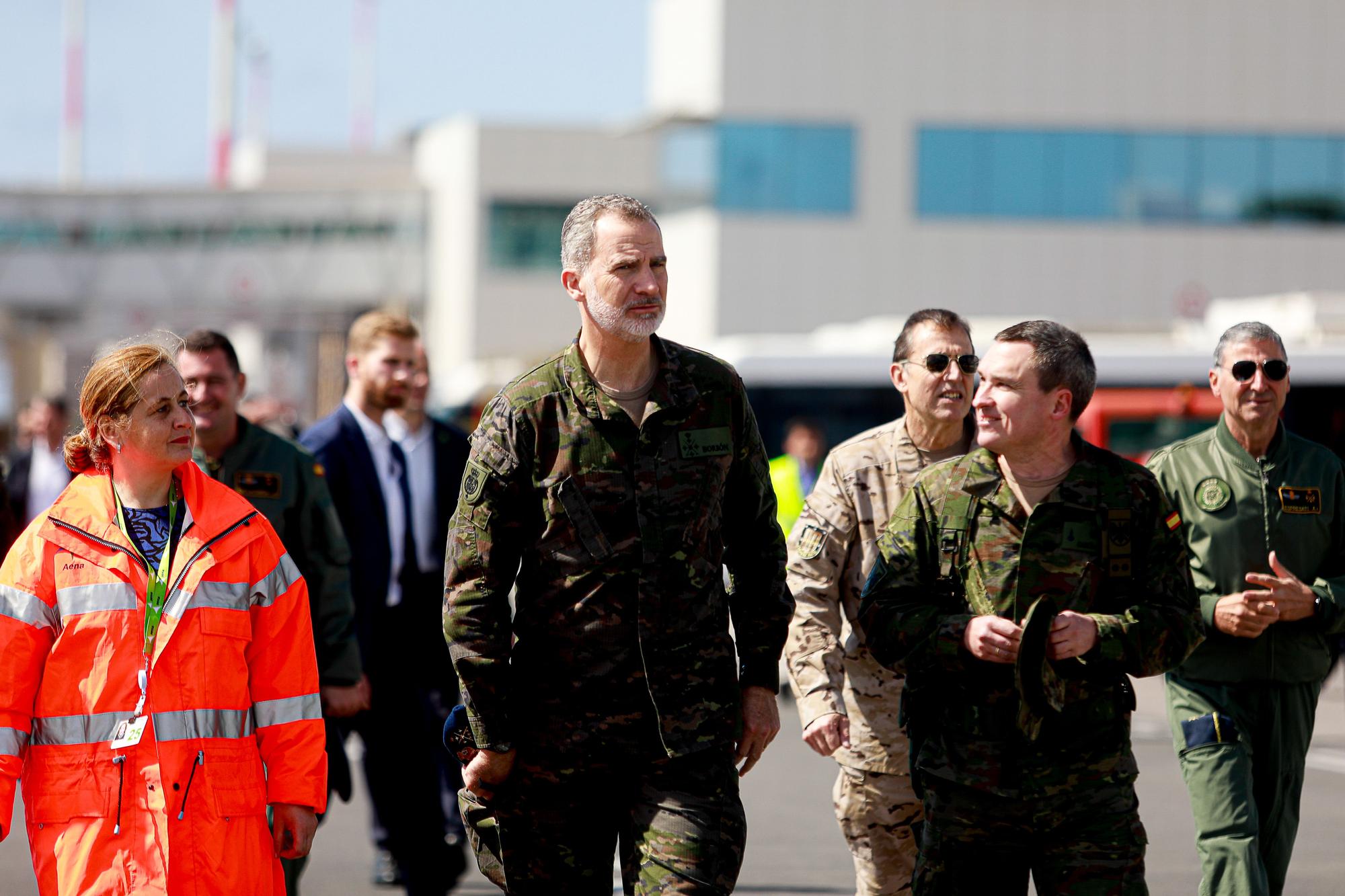 Mira aquí todas las fotos de la visita del Rey a las maniobras militares de Ibiza