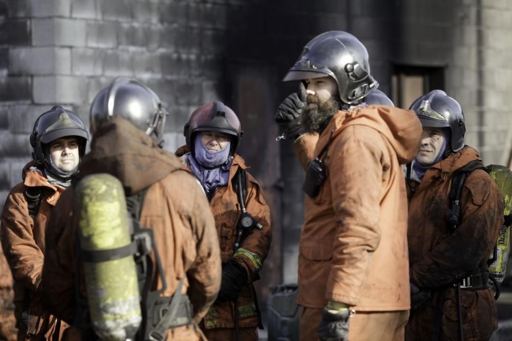 Prácticas de rescate en el Centro de Salvamento de Veranes.