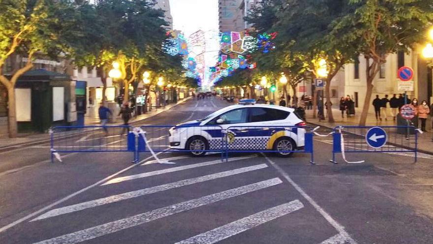 Consulta las calles cortadas durante el día de hoy en Alicante