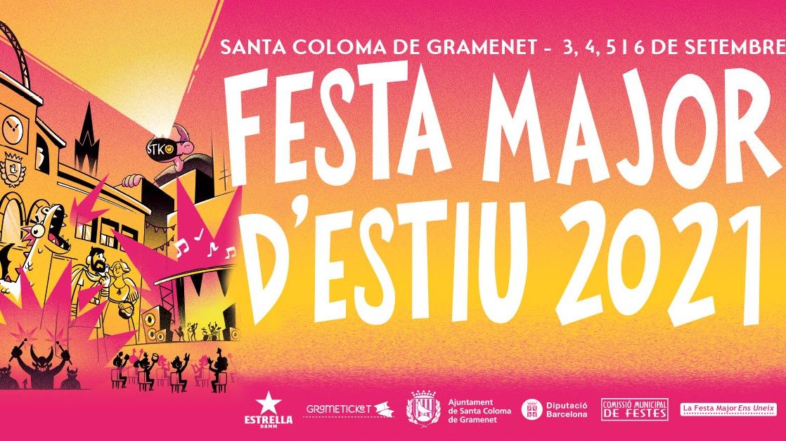 Cartel de la Fiesta Mayor de Santa Coloma de Gramenet 2021