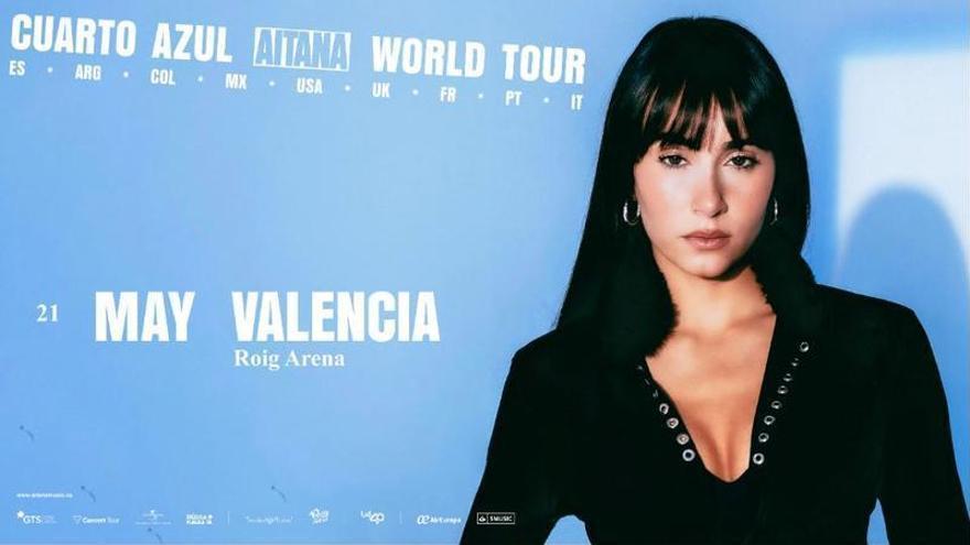 Aitana en el Roig Arena: todo lo que tienes que saber sobre sus conciertos en València