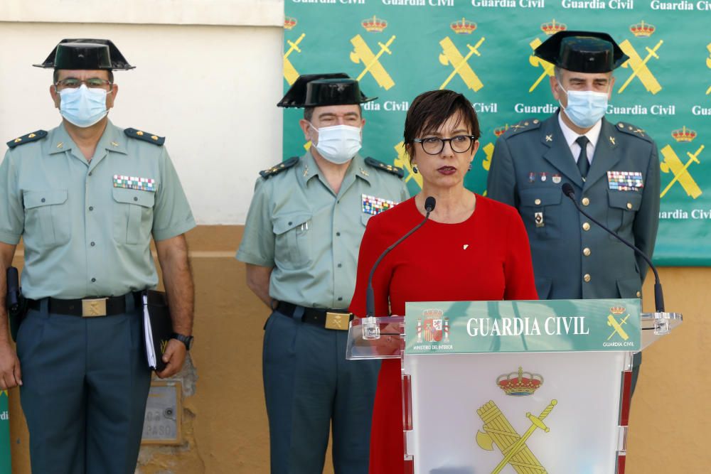 La directora general de la Guardia Civil, María Gámez, informa de la Operación Face MaskSK,