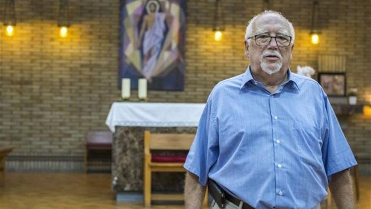 Josep Lluís Fernández Padró, a l&#039;església de Sant Isidor, en una foto d&#039;arxiu