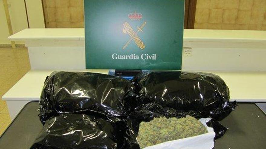 Marihuana comissada per la Guàrdia Civil