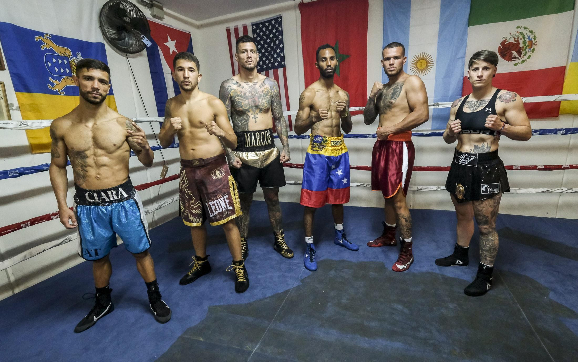 Todo preparado para la velada 'Canarias, Cuna de Campeones'