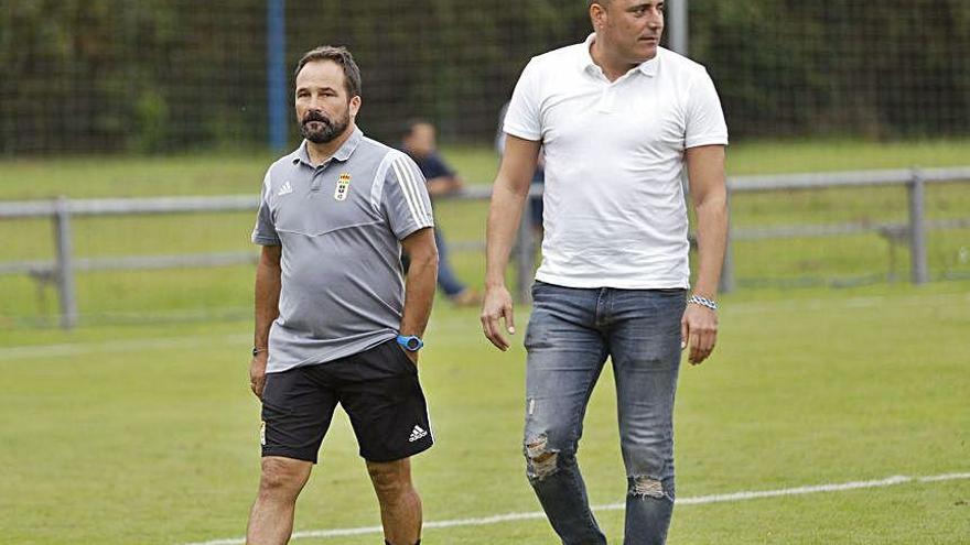 Emilio Cañedo y Mario Prieto, en El Requexón.