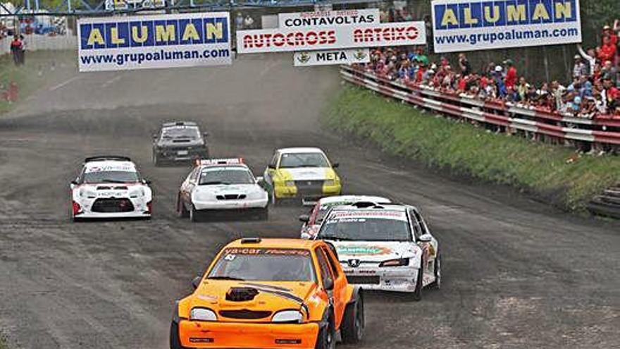 Una carrera disputada en el autocross de Morás.