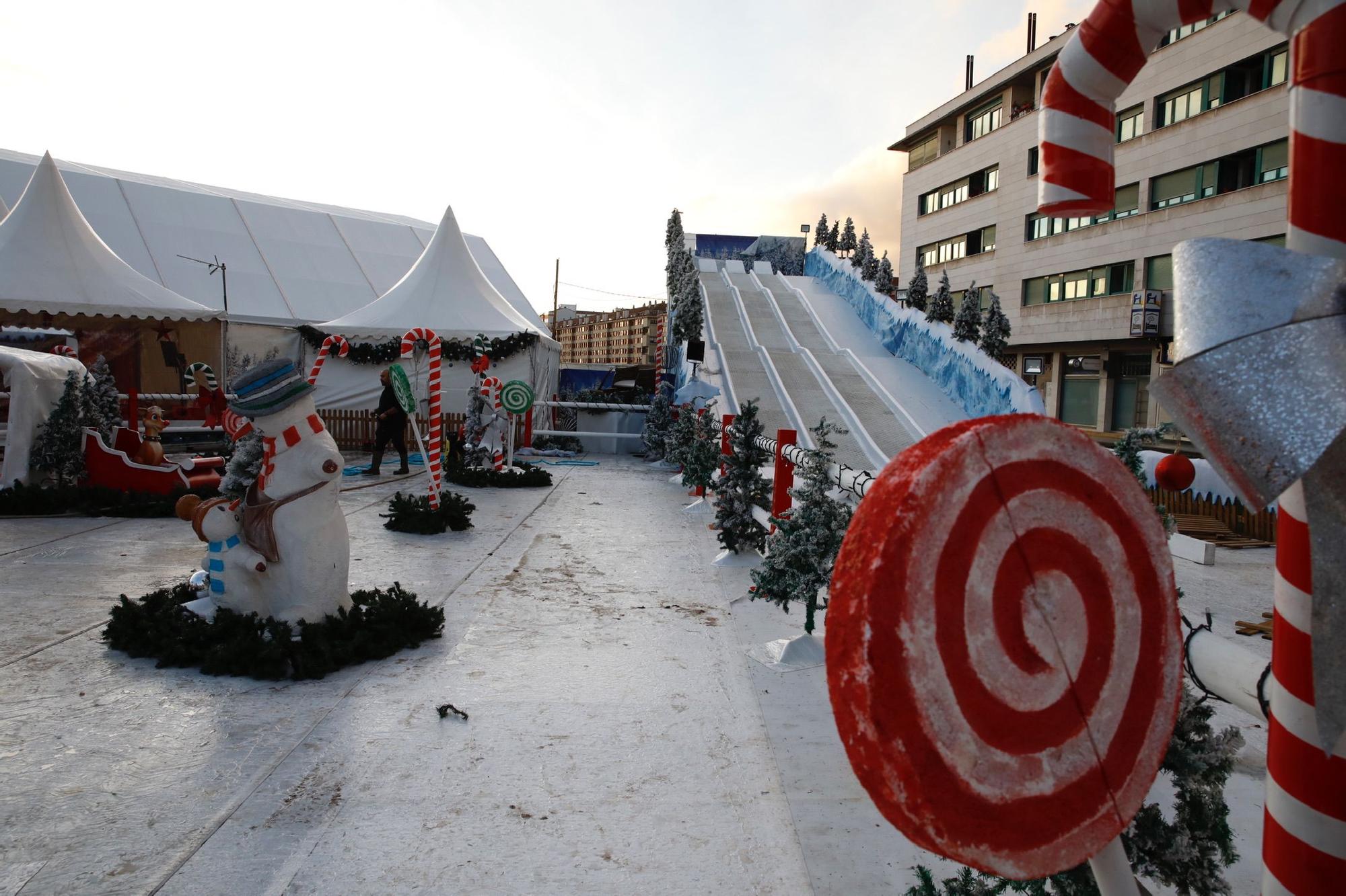 Así serán la pista de hielo y las atracciones del "solarón" que mantendrán los precios