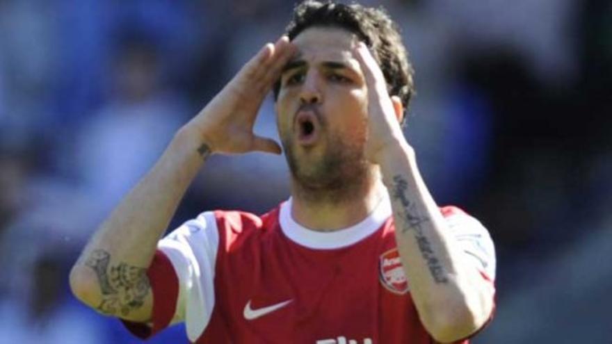 Cesc se entrena con el Arsenal