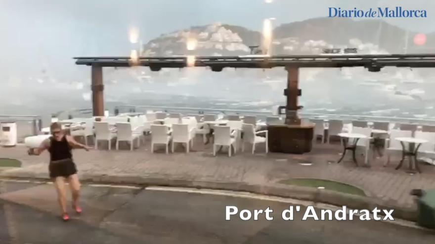 Tormenta en Mallorca: el vídeo de la violenta tormenta que azota Mallorca y siembra el caos